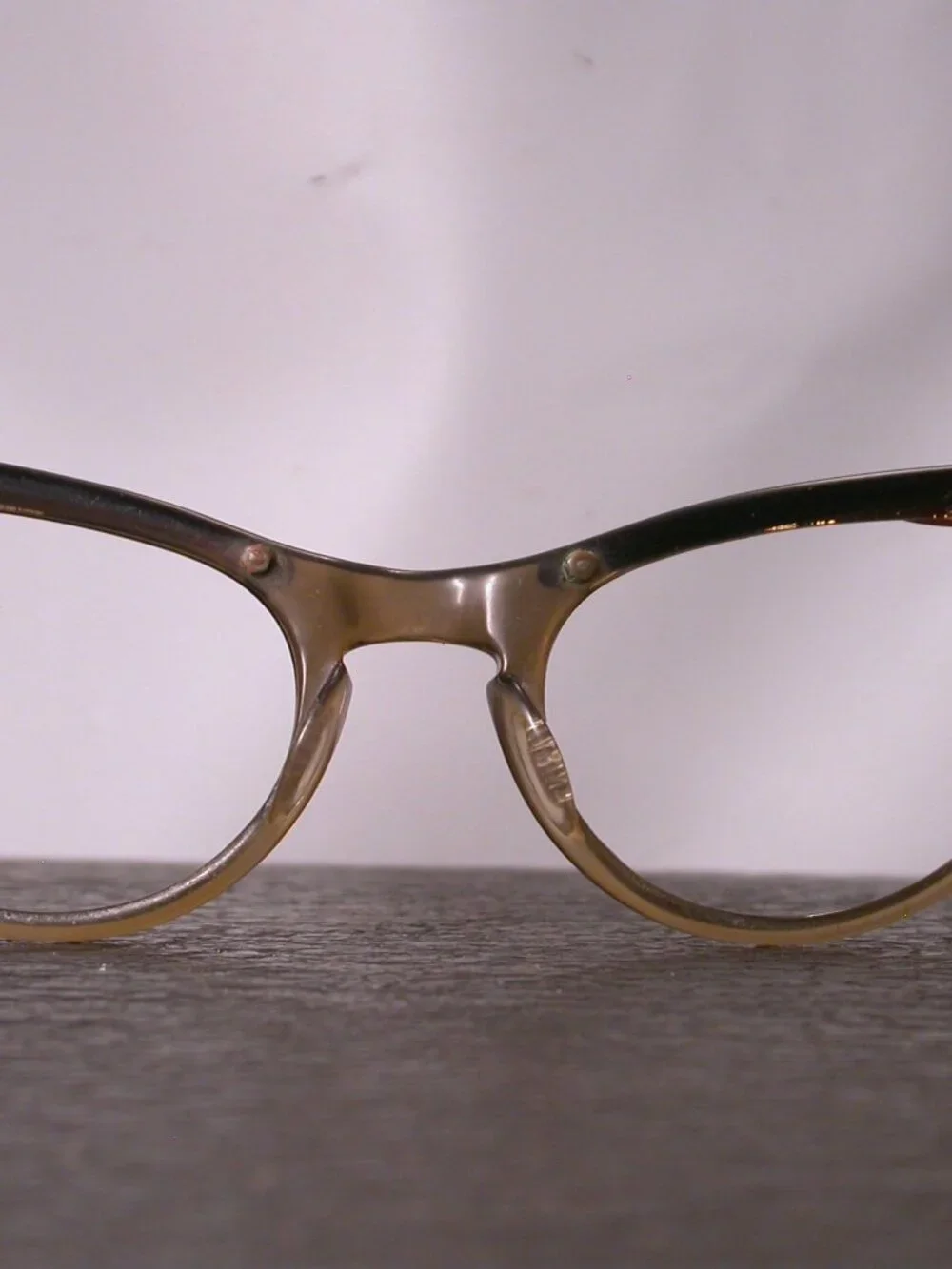 Vintage Marine Optical Aluminium Cat Eye Eyeglasses Frames Made In USA